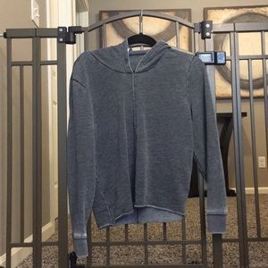 Hooded pullover long sleeved shirt